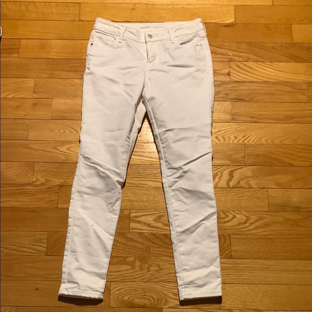 Old Navy White Rockstar Denim Jeans